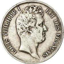 Coin, France, Louis-Philippe, 5 Francs, 1831, Rouen, VF(30-35), Silver