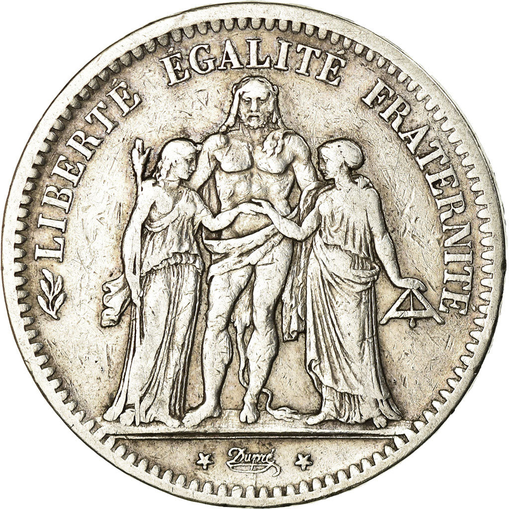 Monnaie, France, Hercule, 5 Francs, 1849, Strasbourg, TB+, Argent, Gadoury:683