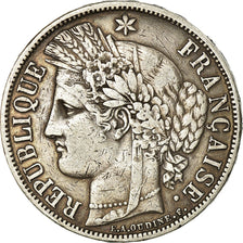 Moneta, Francia, Cérès, 5 Francs, 1870, Paris, MB+, Argento, KM:819