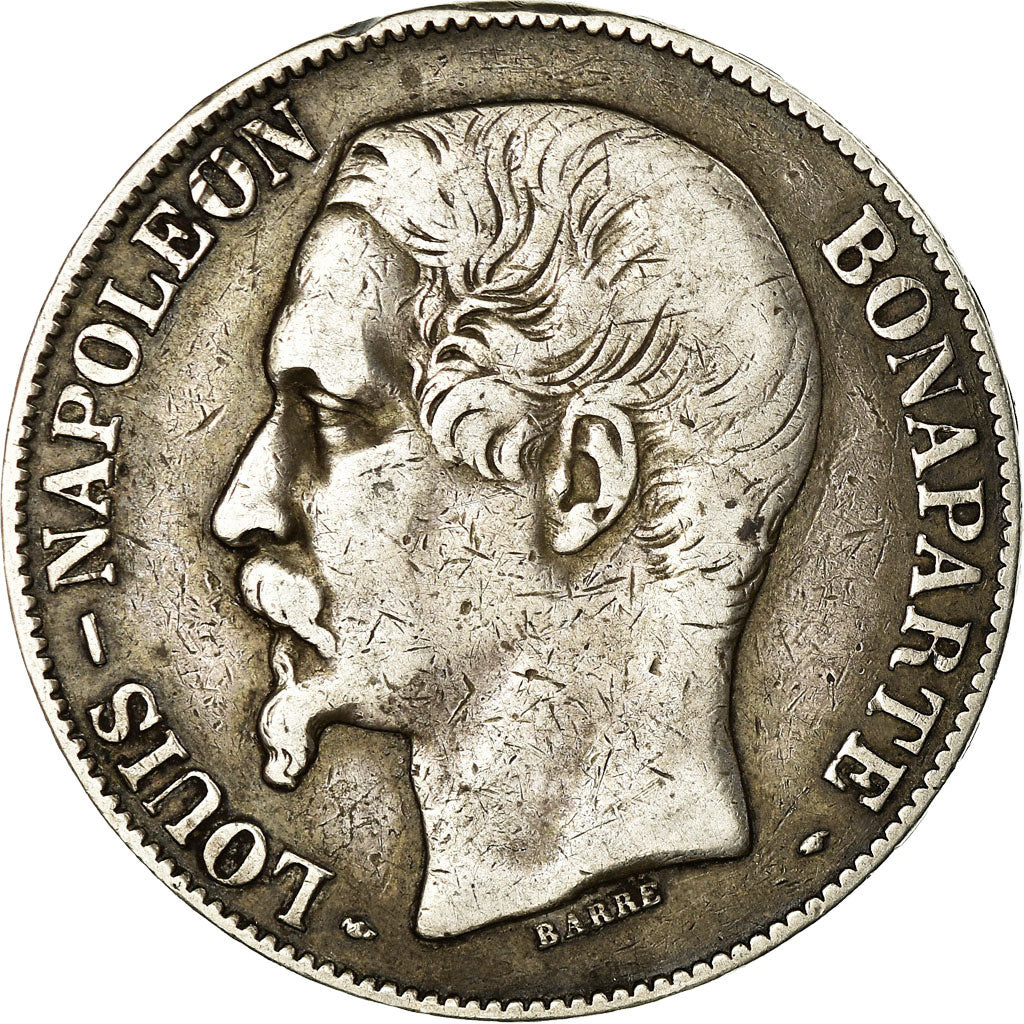 Coin, France, Napoléon III, 5 Francs, 1852, Paris, VF(30-35), Silver, KM:773.1