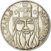 Coin, France, Charlemagne, 100 Francs, 1990, EF(40-45), Silver, KM:982