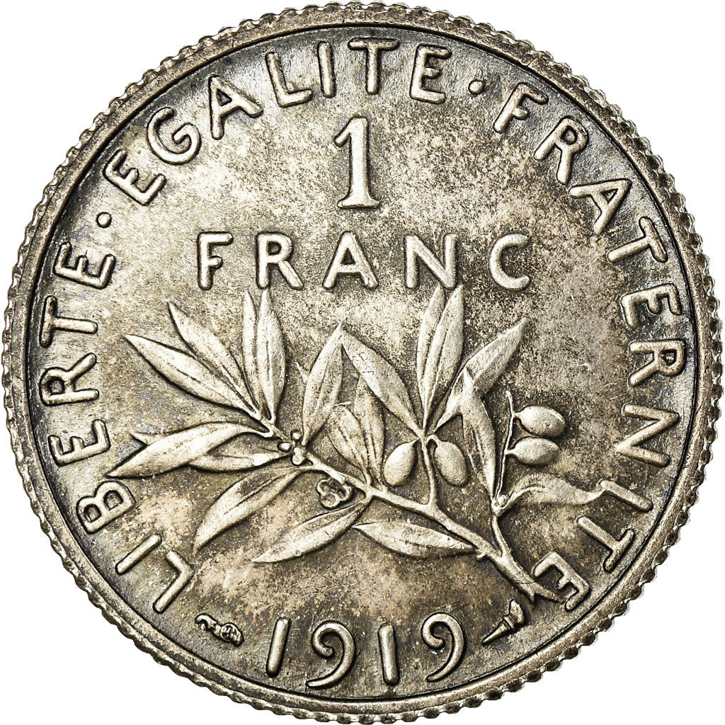 Monnaie, France, Semeuse, Franc, 1919, Paris, SUP+, Argent, Gadoury:467