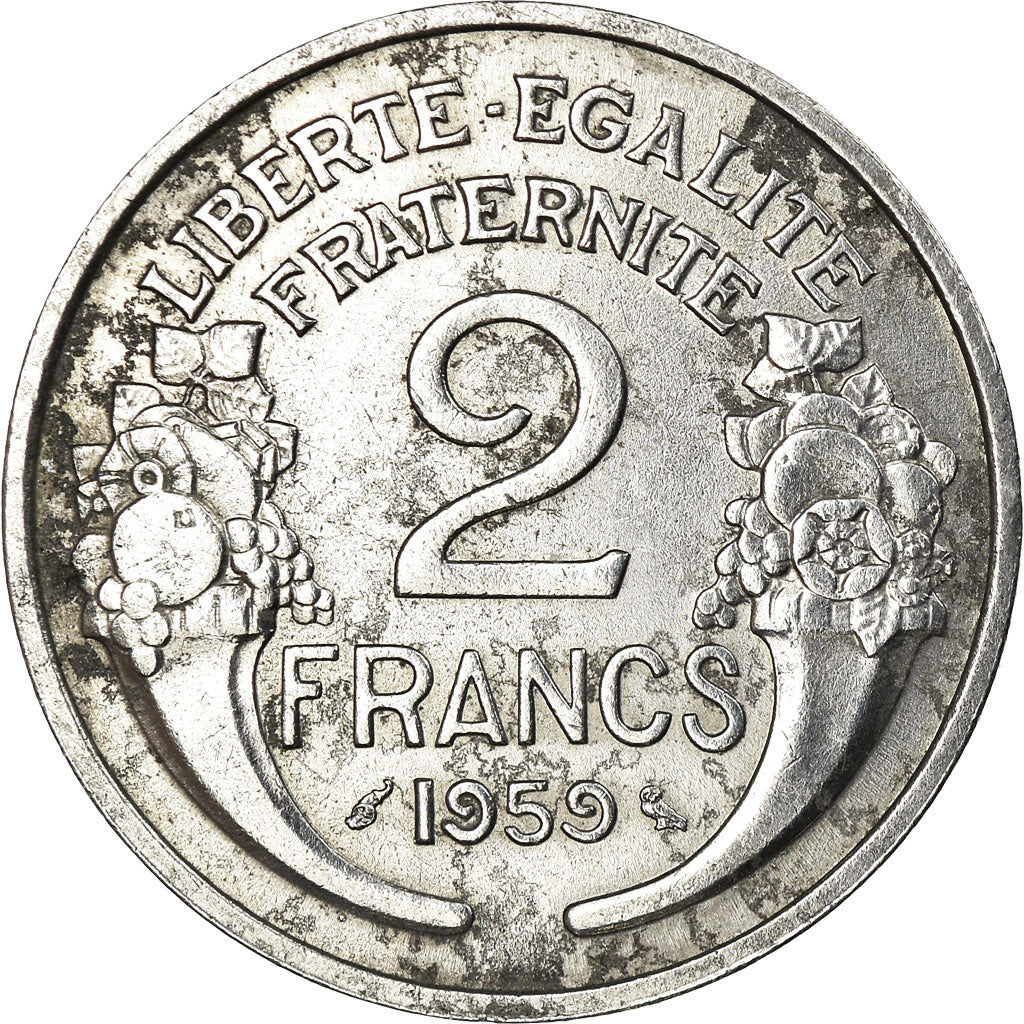 Monnaie, France, Morlon, 2 Francs, 1959, Paris, SUP, Aluminium, Gadoury:538c