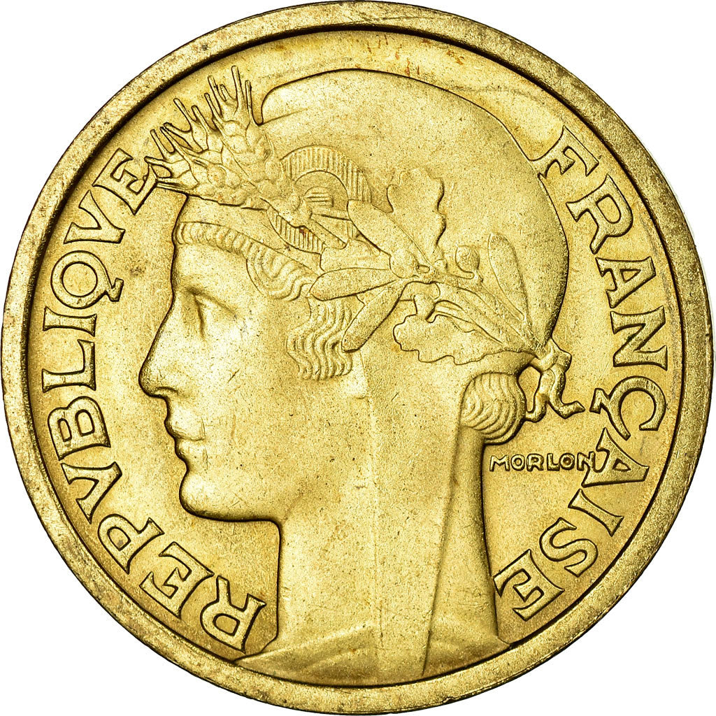 Coin, France, Morlon, 2 Francs, 1938, Paris, AU(55-58), Aluminum-Bronze, KM:886
