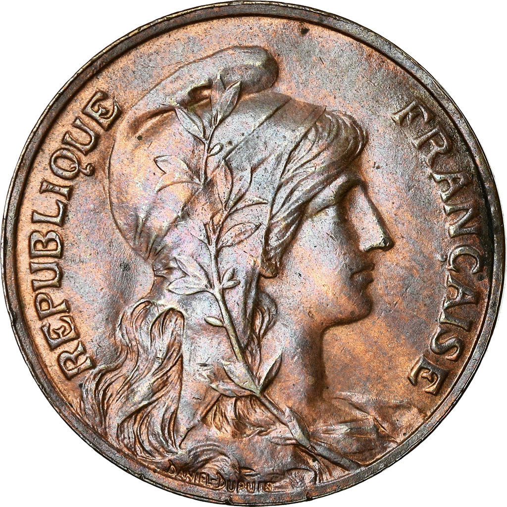 Coin, France, Dupuis, 10 Centimes, 1914, Paris, AU(55-58), Bronze, KM:843