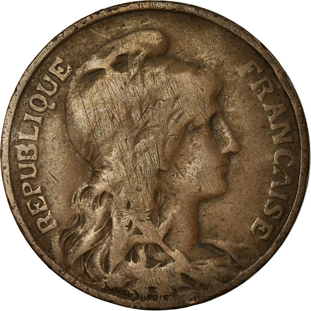 Moneta, Francia, Dupuis, 10 Centimes, 1904, Paris, MB, Bronzo, KM:843