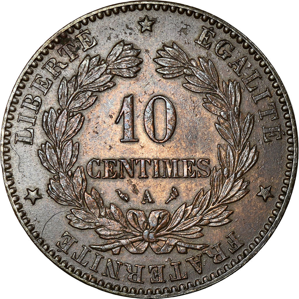 Monnaie, France, Cérès, 10 Centimes, 1897, Paris, SUP, Bronze, Gadoury:265a