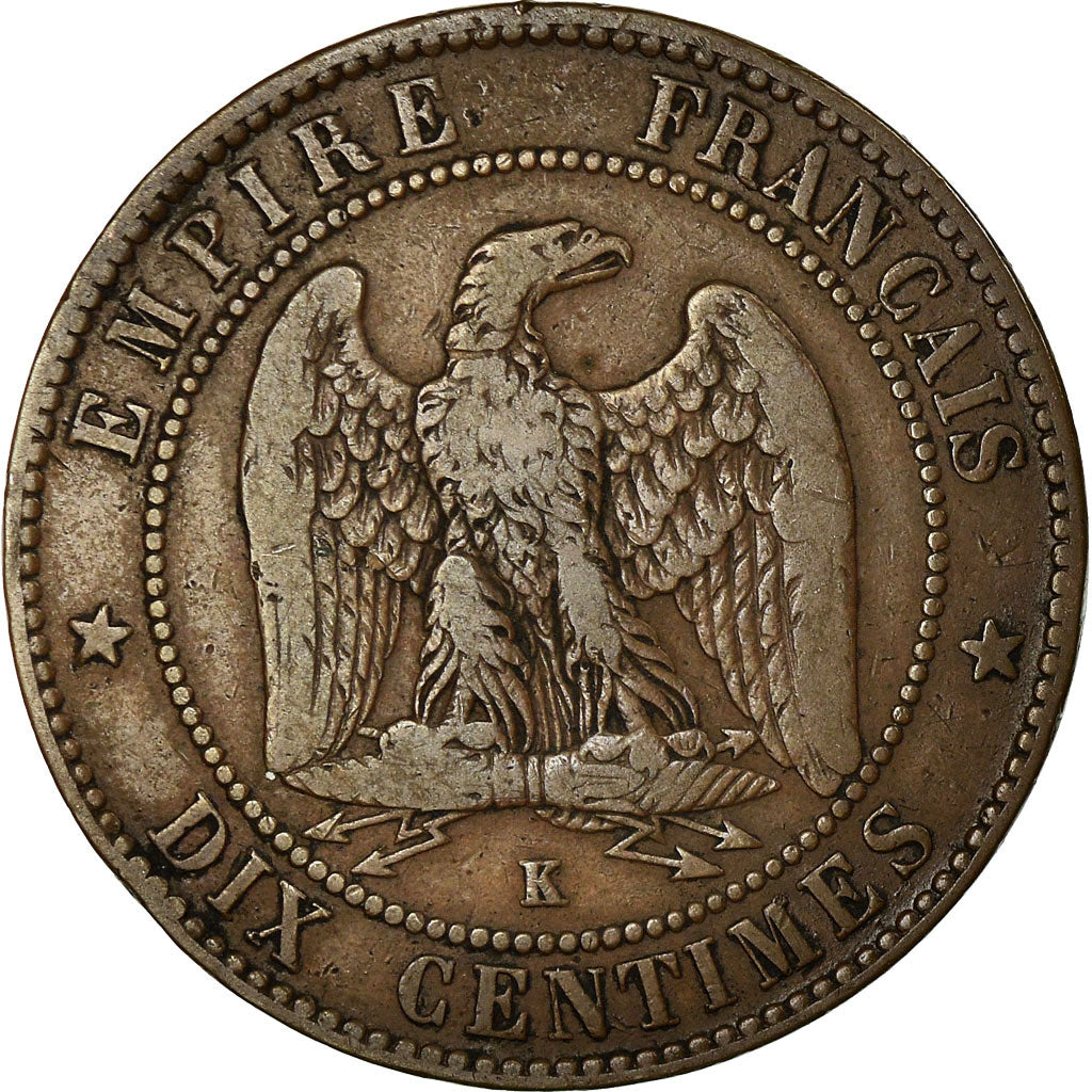 Coin, France, Napoleon III, Napoléon III, 10 Centimes, 1863, Bordeaux