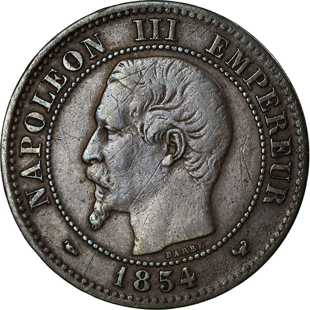 Moneta, Francja, Napoleon III, Napoléon III, 2 Centimes, 1854, Lille