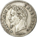 Moneda, Francia, Napoleon III, Napoléon III, 20 Centimes, 1866, Strasbourg