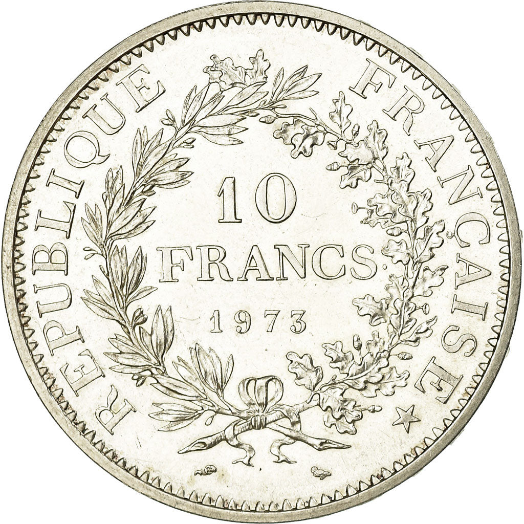 Coin, France, Hercule, 10 Francs, 1973, Paris, AU(55-58), Silver, KM:932
