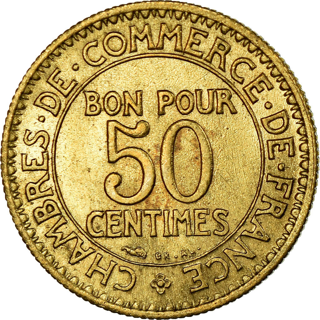 Coin, France, Chambre de commerce, 50 Centimes, 1926, Paris, AU(55-58)