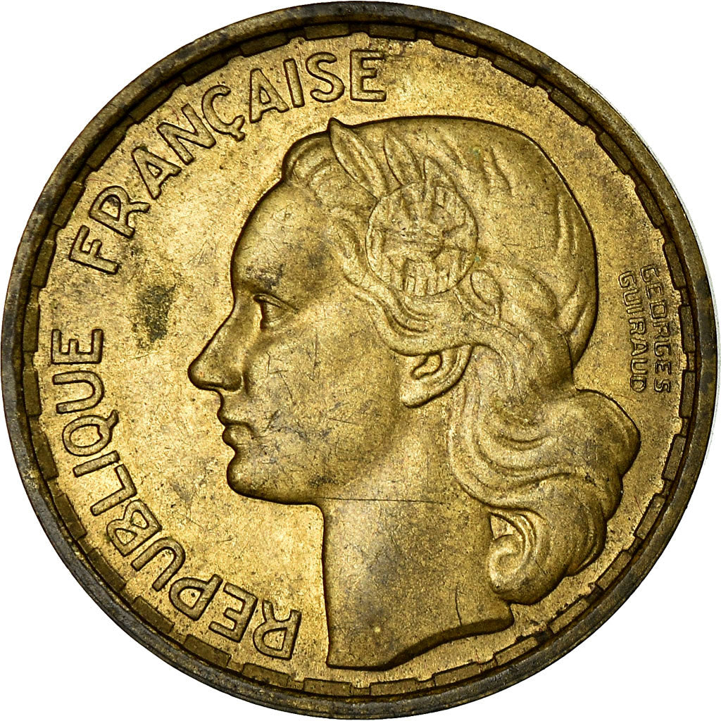 Coin, France, Guiraud, 20 Francs, 1950, Beaumont - Le Roger, EF(40-45)