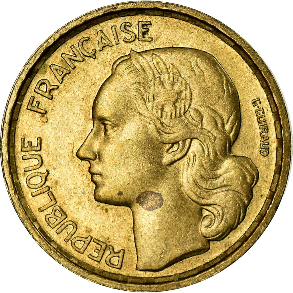 Munten, Frankrijk, Guiraud, 20 Francs, 1952, Beaumont - Le Roger, ZF