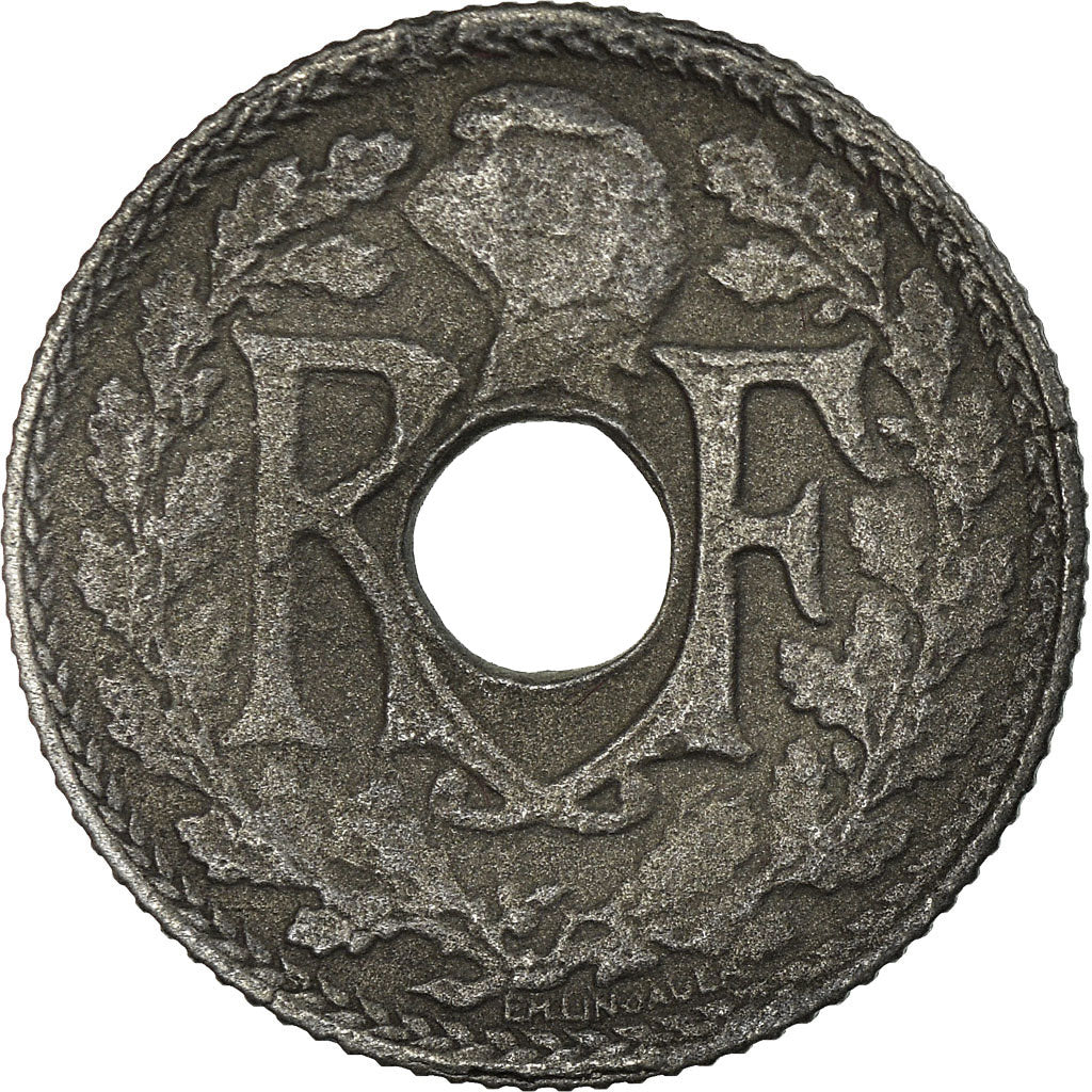 Moneda, Francia, 10 Centimes, 1941, Paris, BC+, Cinc, KM:895, Gadoury:288