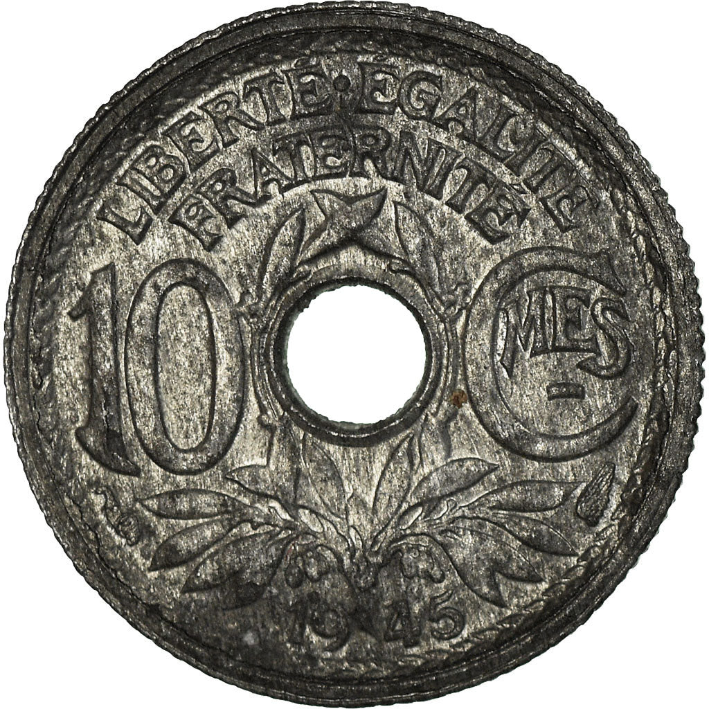 Coin, France, Lindauer, 10 Centimes, 1945, Paris, VF(30-35), Zinc, KM:906.1