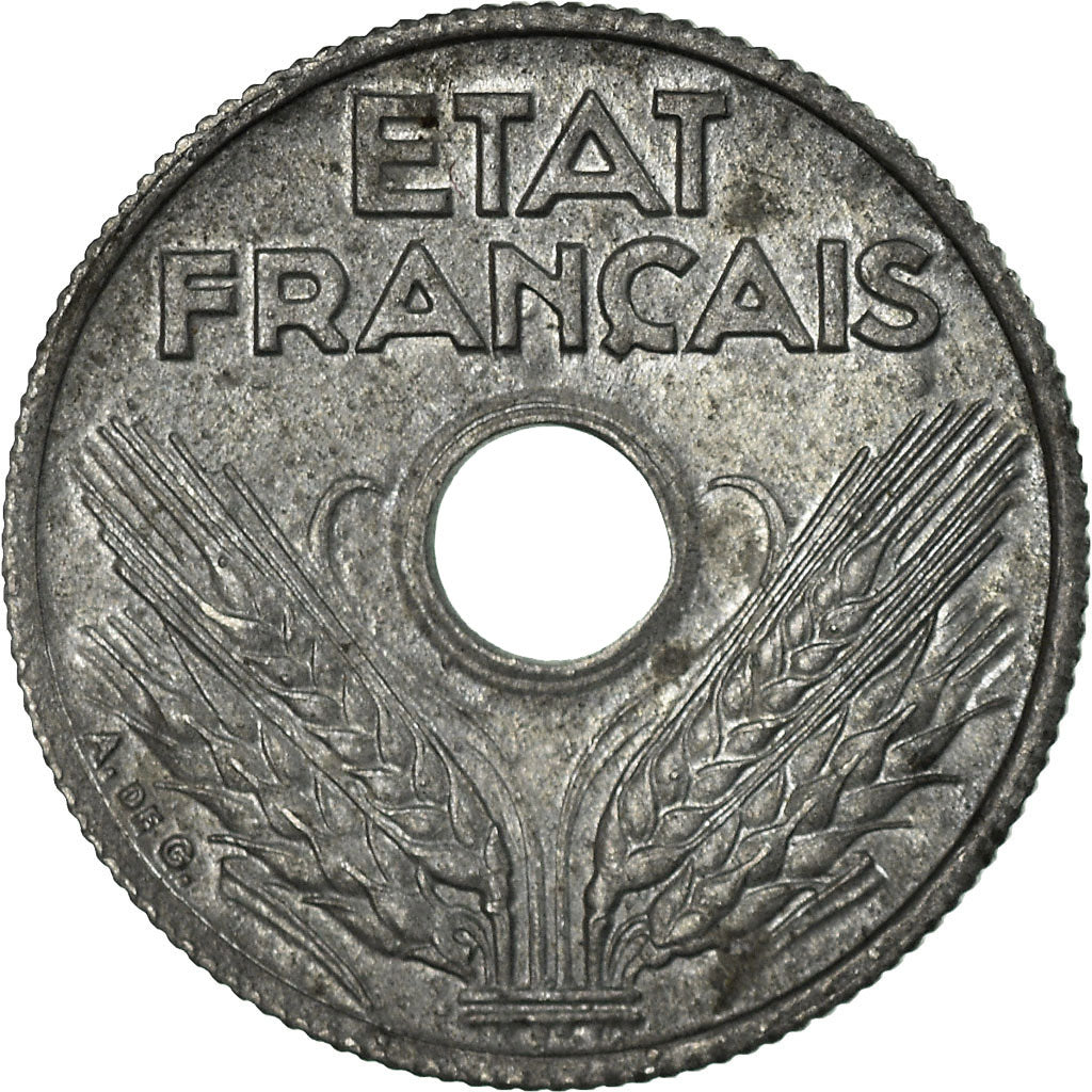 Monnaie, France, État français, 10 Centimes, 1943, Paris, TB+, Zinc, KM:903