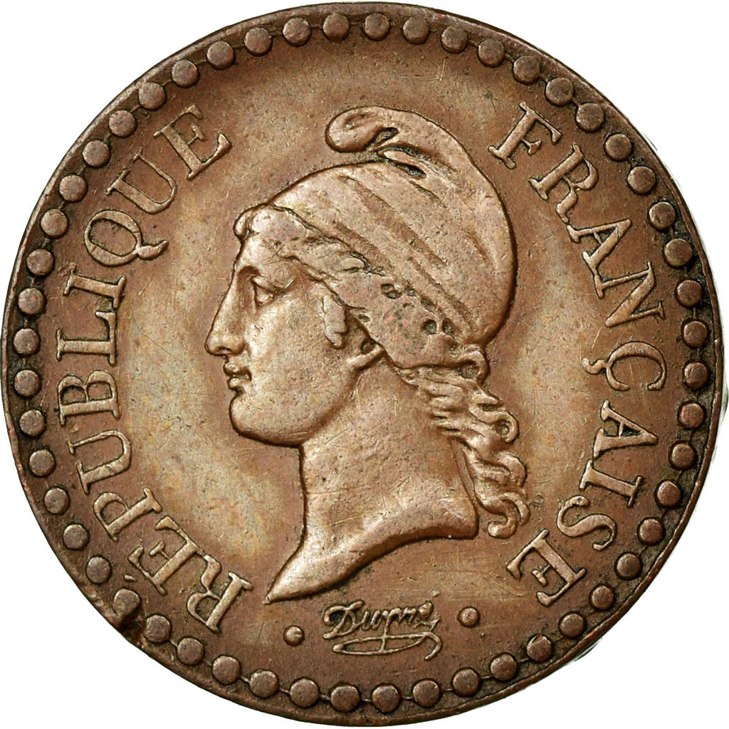 Coin, France, Dupré, Centime, 1848, Paris, AU(50-53), Bronze, KM:754