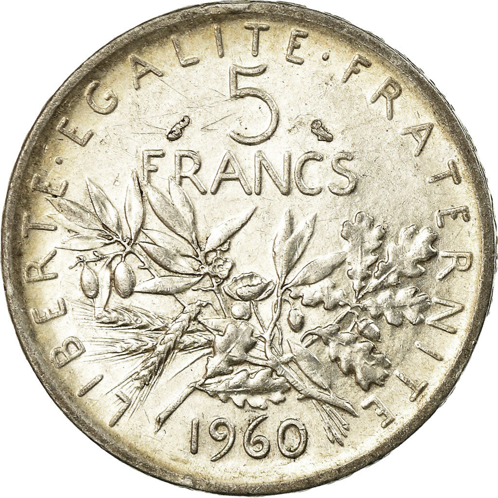 Coin, France, Semeuse, 5 Francs, 1960, Paris, EF(40-45), Silver, KM:926