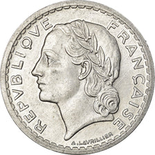 Moneta, Francia, Lavrillier, 5 Francs, 1945, Paris, SPL-, Alluminio, KM:888b.1