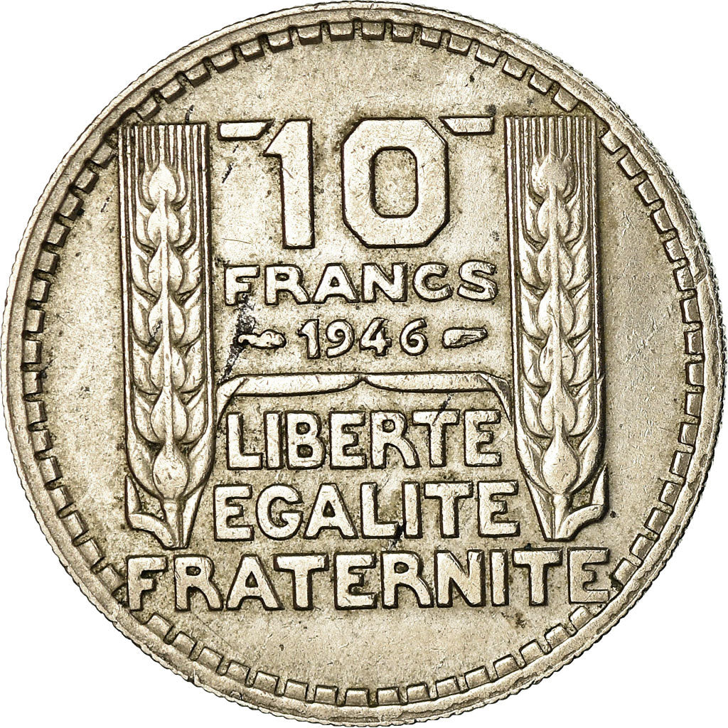Coin, France, Turin, 10 Francs, 1946, Paris, EF(40-45), Copper-nickel, KM:908.1