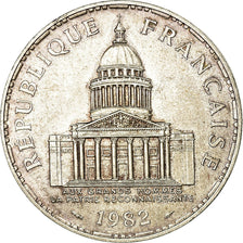 Moneta, Francja, Panthéon, 100 Francs, 1982, Paris, EF(40-45), Srebro