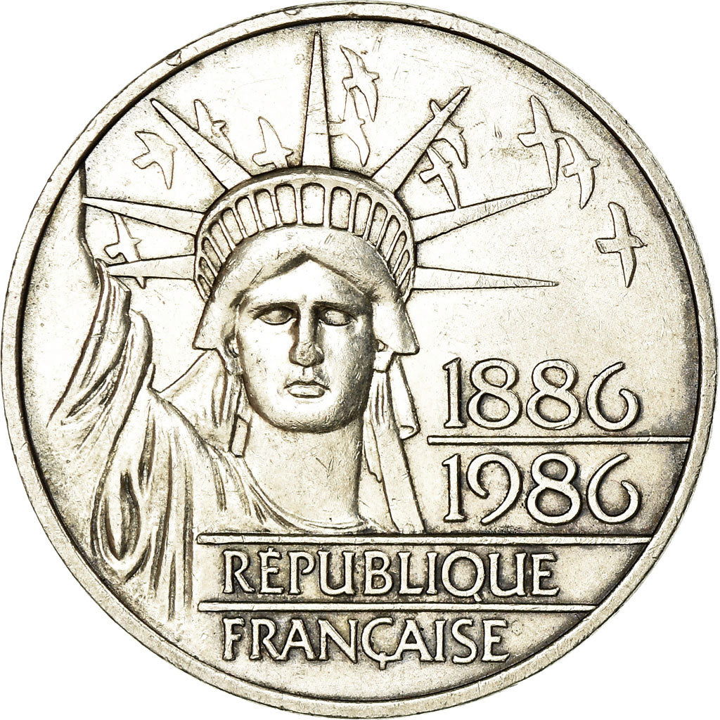 Monnaie, France, Statue de la Liberté, 100 Francs, 1986, TTB, Argent, KM:960