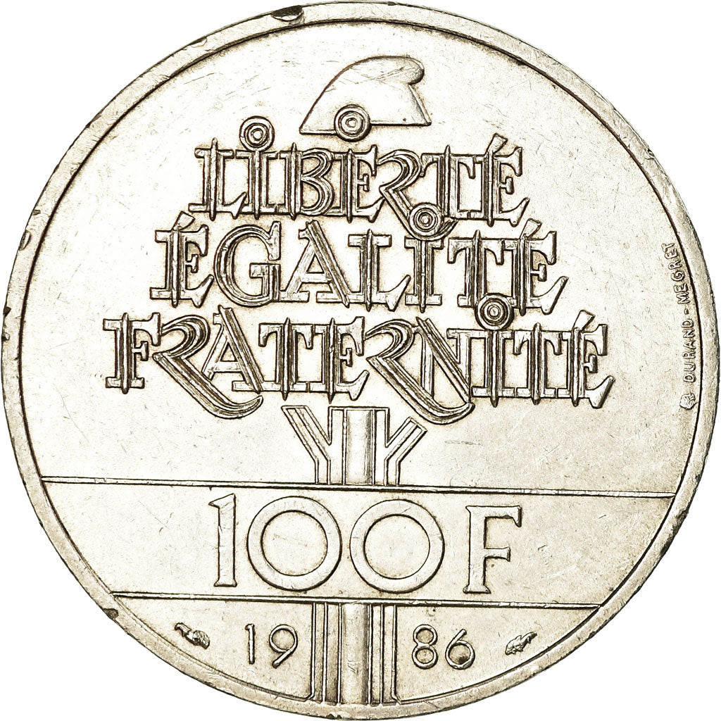 Monnaie, France, Statue de la Liberté, 100 Francs, 1986, TTB, Argent, KM:960