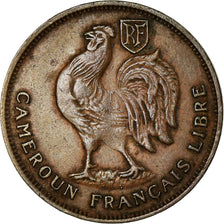 Coin, Cameroon, Franc, 1943, Pretoria, VF(30-35), Bronze, KM:5, Lecompte:16