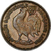 Moneda, África ecuatorial francesa, Franc, 1943, Pretoria, MBC, Bronce, KM:2a