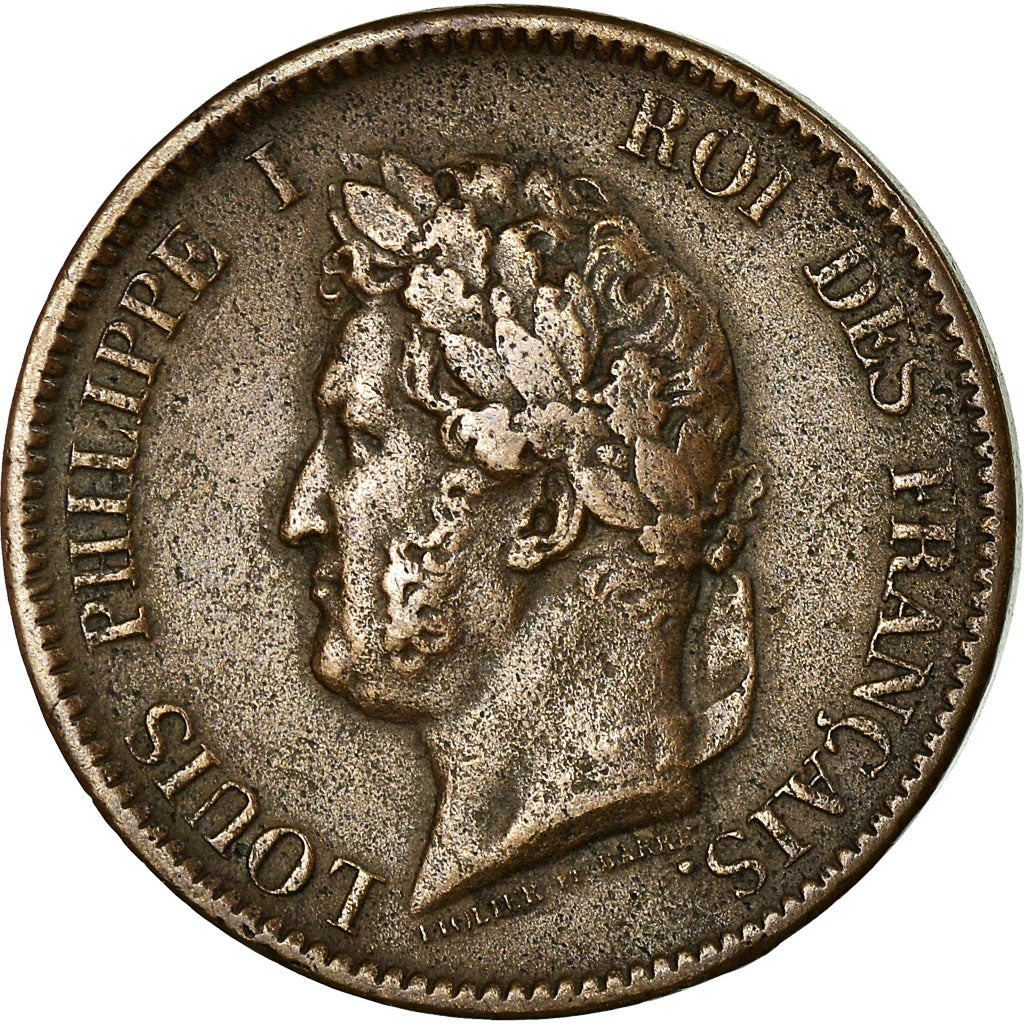 Munten, Franse koloniën, Louis - Philippe, 5 Centimes, 1843, Paris, ZF, Bronze