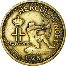 Coin, Monaco, Louis II, 50 Centimes, 1926, Poissy, VF(30-35), Aluminum-Bronze