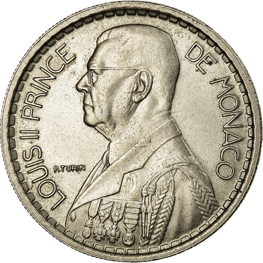 Moneta, Monaco, Louis II, 10 Francs, 1946, Poissy, SPL-, Rame-nichel, KM:123
