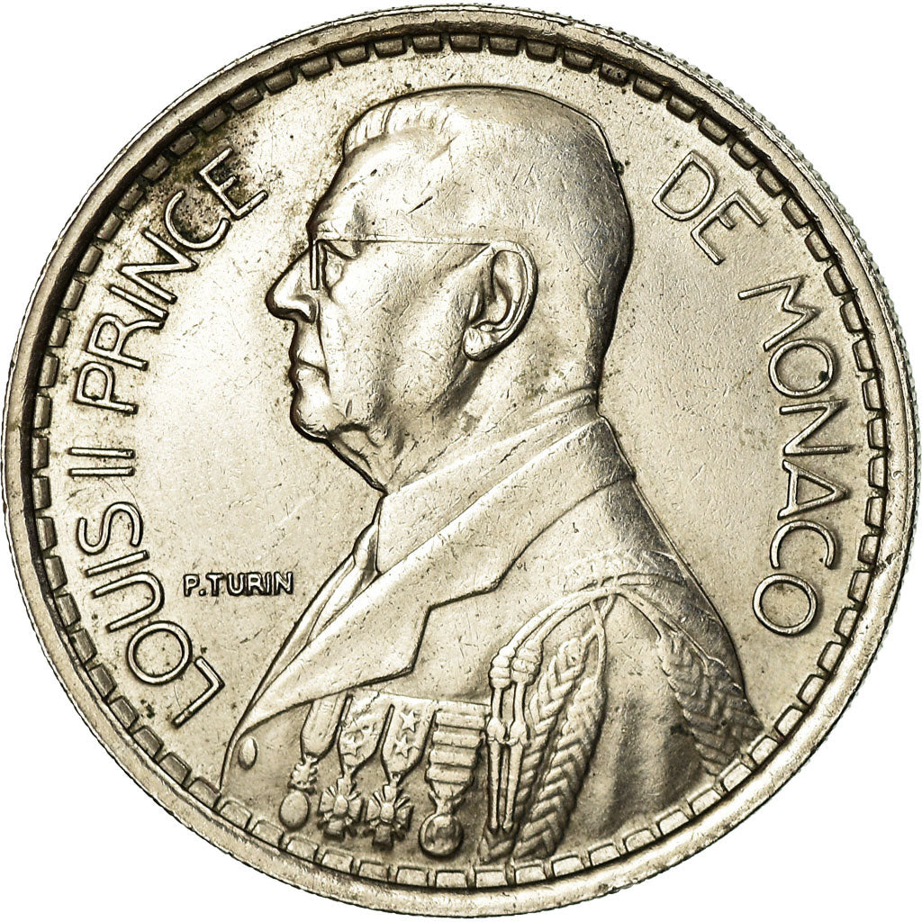 Coin, Monaco, Louis II, 20 Francs, Vingt, 1947, Poissy, VF(30-35)