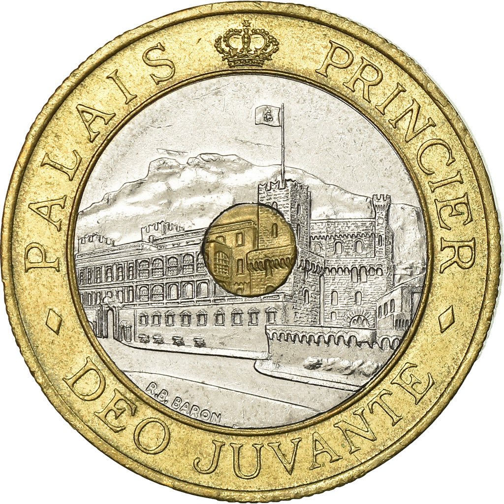 Coin, Monaco, Rainier III, 20 Francs, 1992, EF(40-45), Tri-Metallic, KM:165