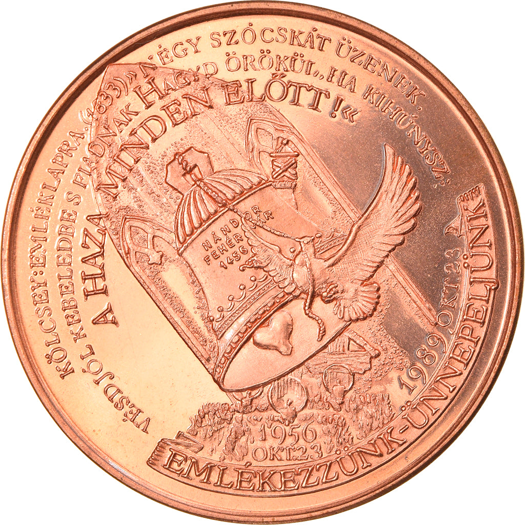 Hungary, Medal, Proclamation de la Nouvelle République, Politics, Society, War