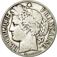 Moneta, Francia, Cérès, Franc, 1887, Paris, MB, Argento, KM:822.1