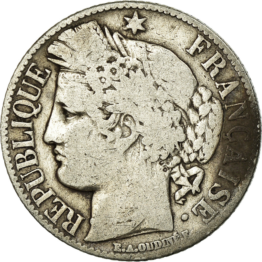 Monnaie, France, Cérès, Franc, 1887, Paris, TB, Argent, Gadoury:465a, KM:822.1