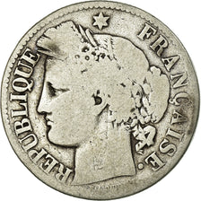 Monnaie, France, Cérès, 2 Francs, 1871, Bordeaux, B+, Argent, Gadoury:530