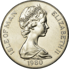 Moneda, Isla de Man, Elizabeth II, Winter Olympics - Lake Placid, Crown, 1980