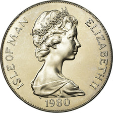 Coin, Isle of Man, Elizabeth II, Crown, 1980, Pobjoy Mint, AU(55-58)