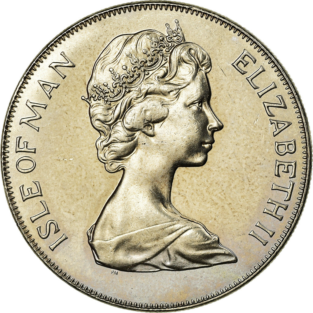 Moneta, Isola di Man, Elizabeth II, Crown, 1978, Pobjoy Mint, SPL-, Rame-nichel