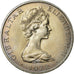 Coin, Gibraltar, Elizabeth II, 25 New Pence, 1972, AU(55-58), Copper-nickel