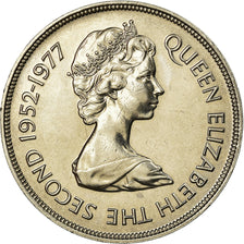 Coin, Guernsey, Elizabeth II, 25 Pence, 1977, Heaton, AU(55-58), Copper-nickel