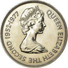 Coin, Jersey, Elizabeth II, 25 Pence, 1977, AU(55-58), Copper-nickel, KM:44