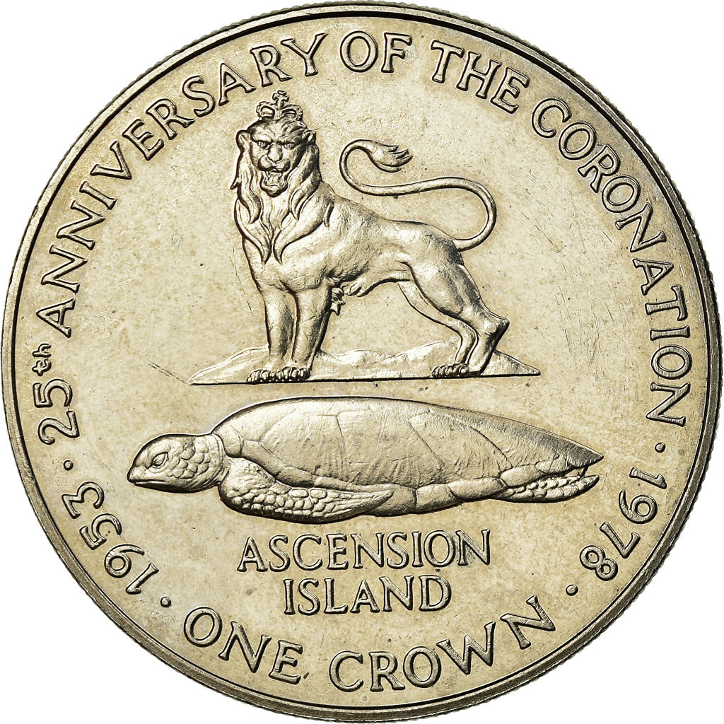 Coin, Ascension Island, 25 Pence, Crown, 1978, Pobjoy Mint, AU(55-58)