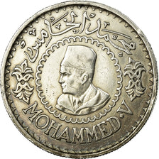 Coin, Morocco, Mohammed V, 500 Francs, 1956/AH1376, Paris, EF(40-45), Silver
