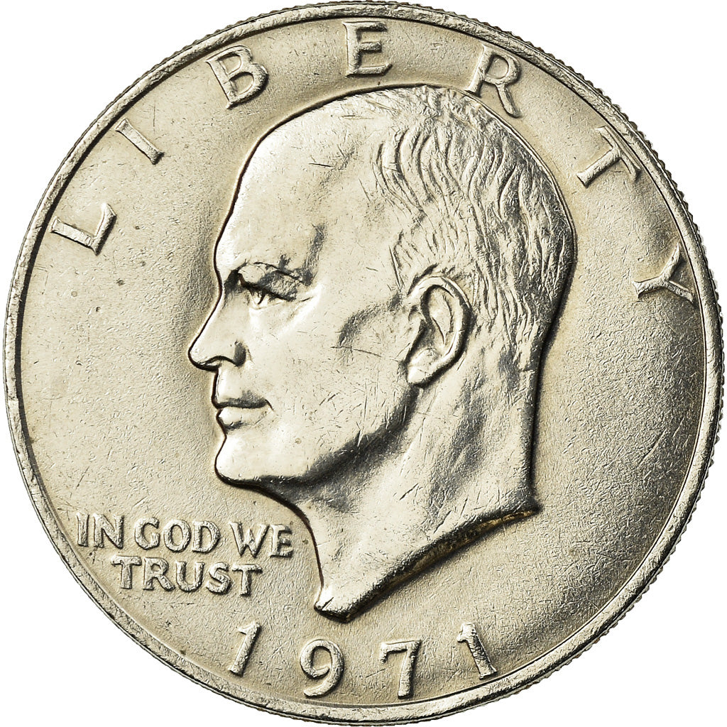 Coin, United States, Eisenhower Dollar, Dollar, 1971, U.S. Mint, Philadelphia