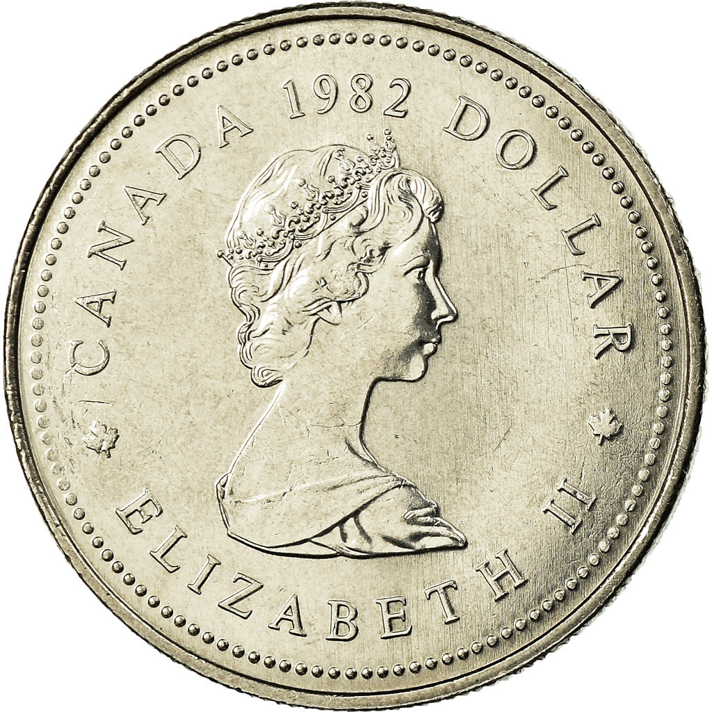 Coin, Canada, Elizabeth II, Dollar, 1982, Royal Canadian Mint, Ottawa
