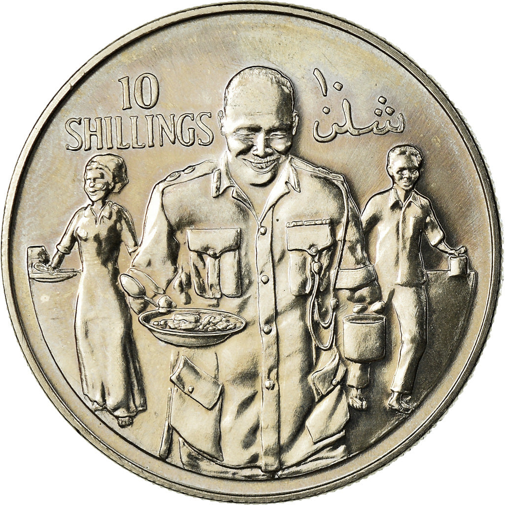 Monnaie, Somalie, 10 Shillings, 1979, SUP, Copper-nickel, KM:28